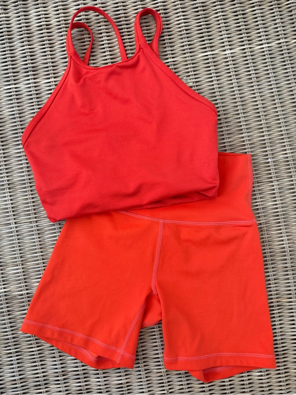 JO+JAX Red Orange Dance Set Top YL Bottom AXXS